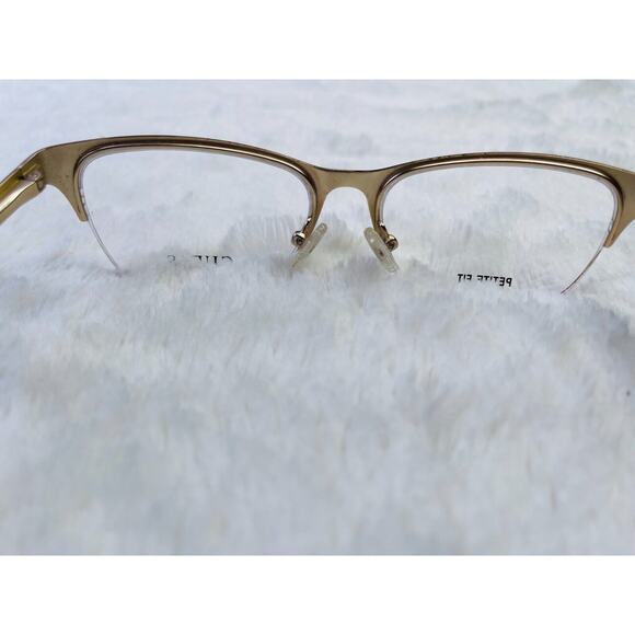 Guess Womens Brown Red Matte Bordeaux Eyeglass Frame Rectangular Semi Rimless - Picture 3 of 7